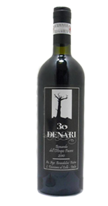 bottiglia 30 denari vino rosso